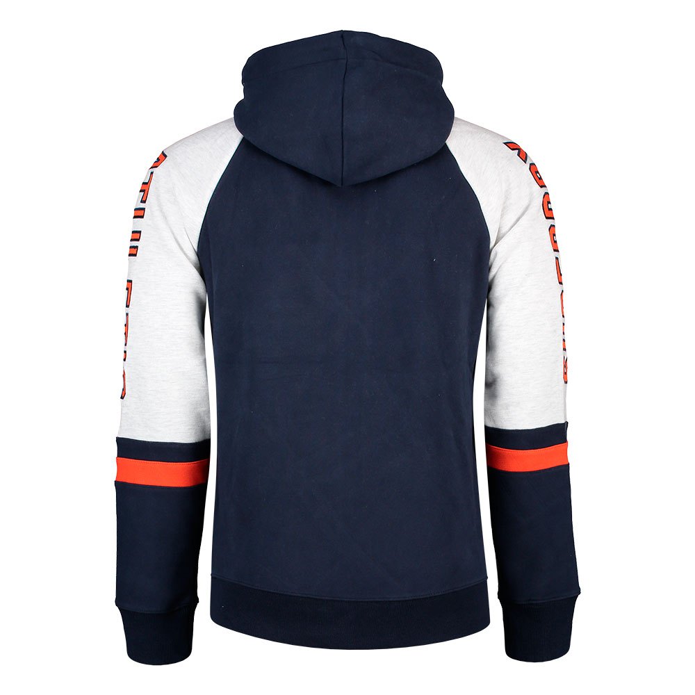Superdry Applique Academy Raglan Contrast Hoodie Full Zip Sweatshirt