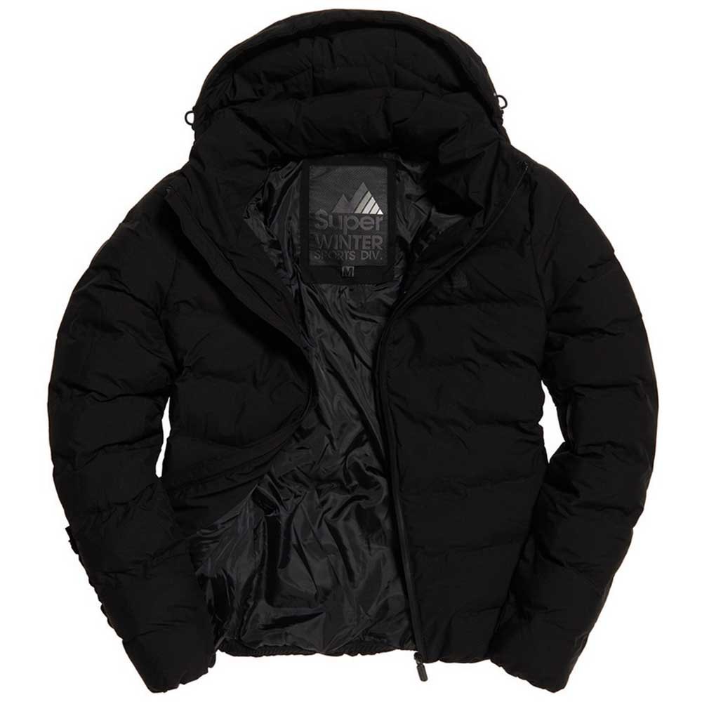 Superdry Echo Quilt Puffer Coat Black | Dressinn