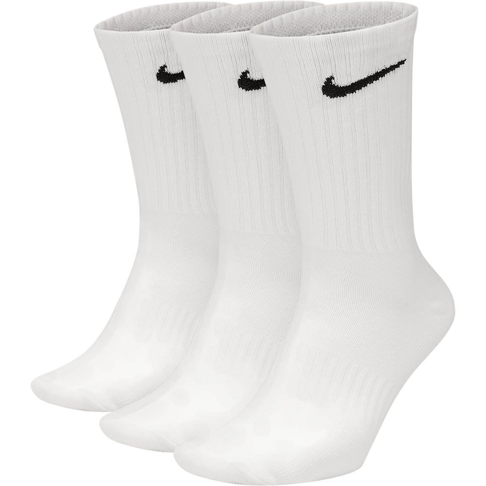 crédito presupuesto Resonar Nike Everyday Lightweight Crew Socks 3 Pairs White | Traininn
