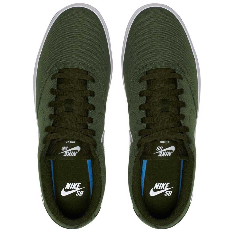 Desconocido Limón Logro Nike SB Zapatillas Check Solarsoft Canvas Verde | Xtremeinn