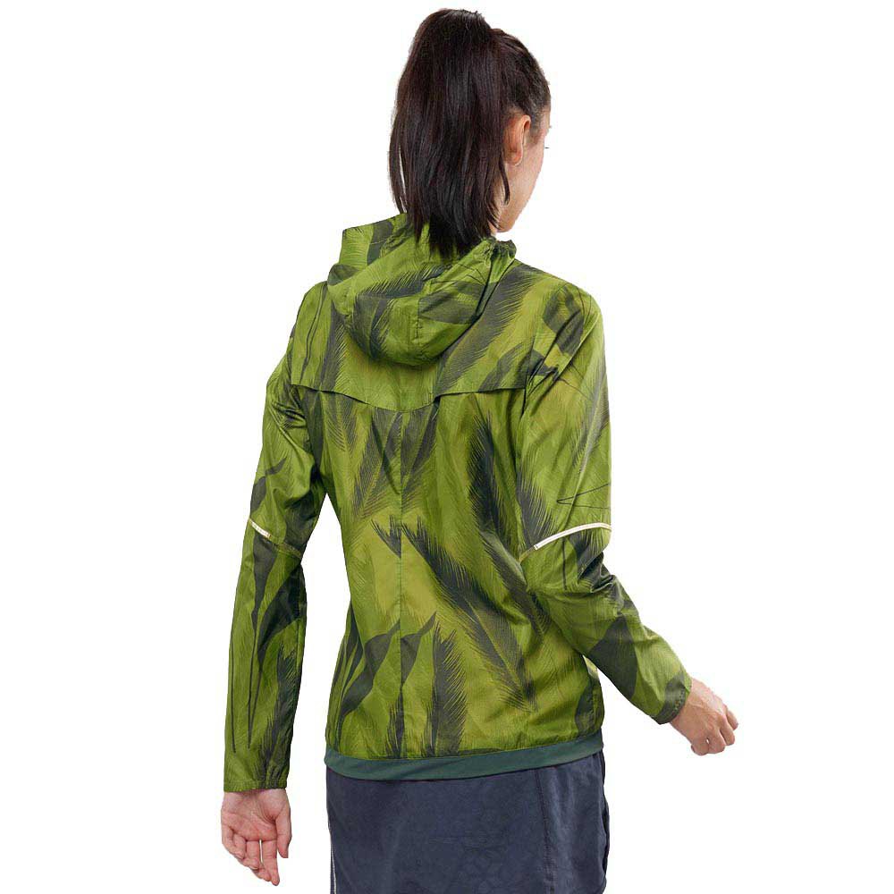 bolt Perch surely Salomon Agile Wind Print Hoodie Jacket Green | Runnerinn