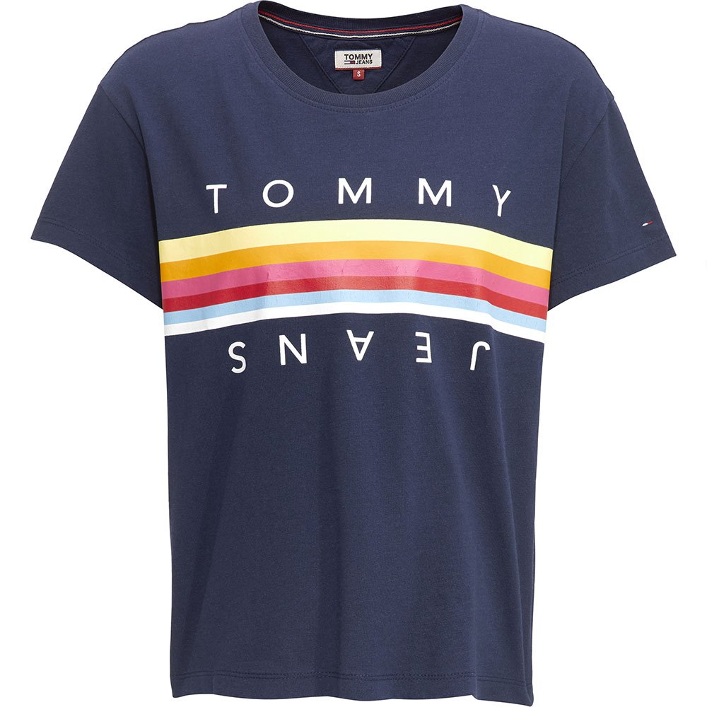 tommy-hilfiger-t-shirt-manche-courte-multicolor-line-logo