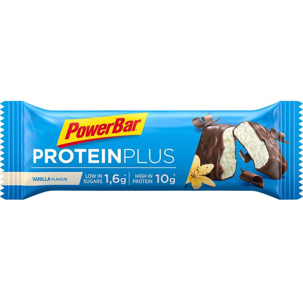 Powerbar Protein Plus Lavt Sukkerindhold Enheder Vanilla Energy Bars Box 35g 30%