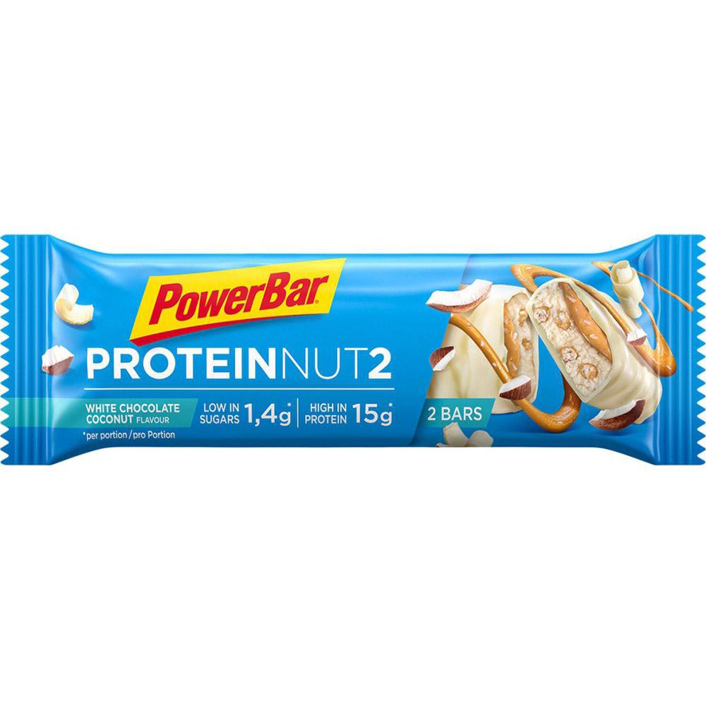 Powerbar Protein Nød 2 Chocolate 18 Enheder Hvid Chocolate Og Coconut Energy Bars Box