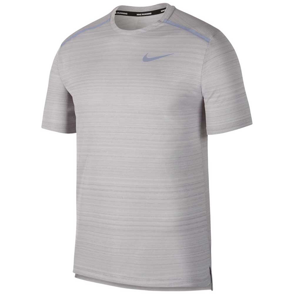 Analítico Diacrítico Helecho Nike Dri Fit Miler Regular Short Sleeve T-Shirt Grey | Runnerinn