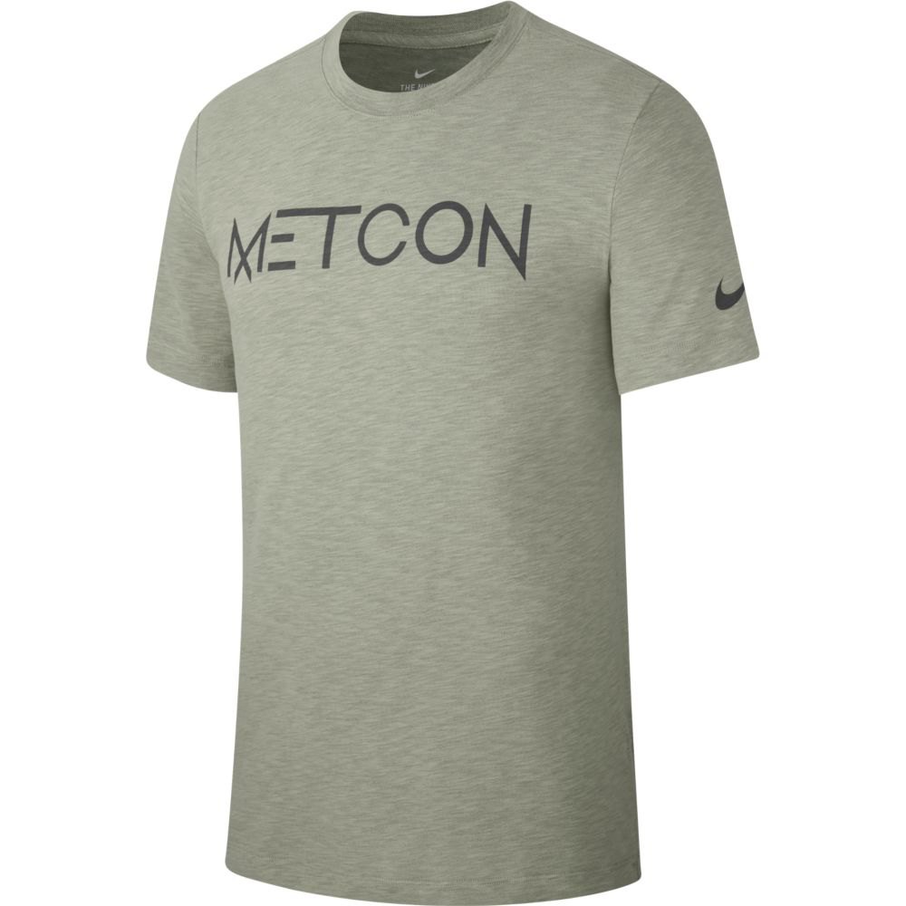 Weggegooid Piket zoete smaak Nike Dry DFC Metcon Slub Short Sleeve T-Shirt Grey | Traininn