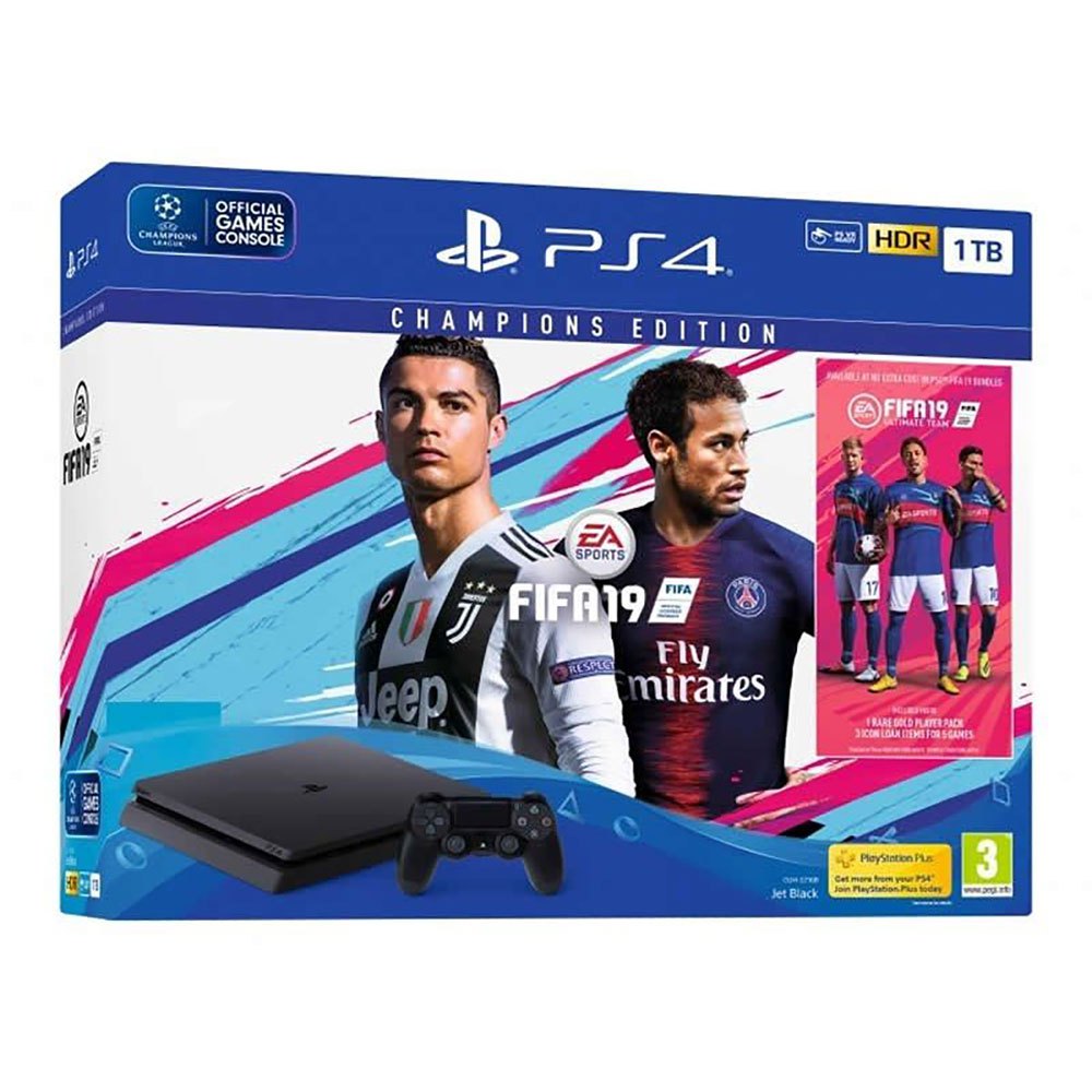 Sony PS4 1TB Console+FIFA19 Champions Edition Game |