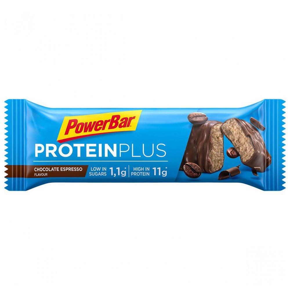 Powerbar Protein Plus Lågt Socker 35 G Chocolate Enheter Chocolate Espresso Energy Bars Box