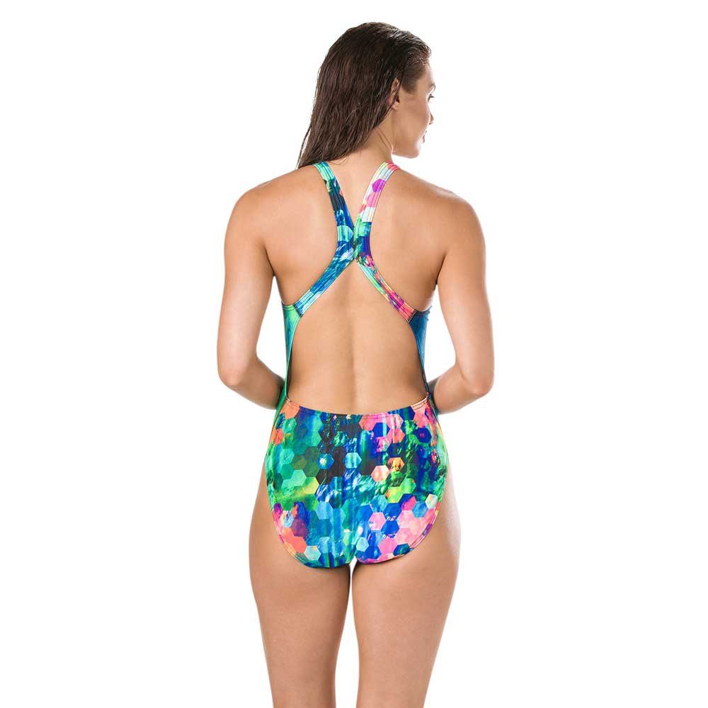 Speedo FlareFlash Powerback Swimsuit Swimming Costume 