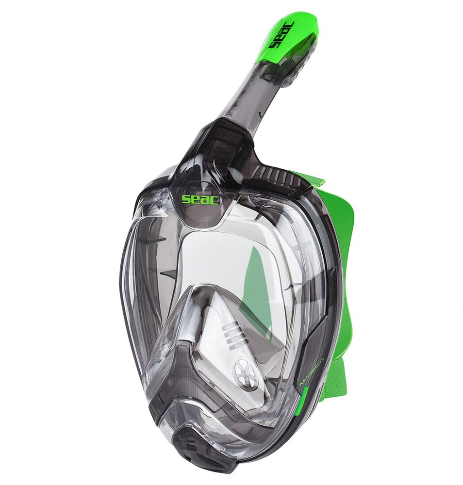 for sale online Seac Magica Full Face Antifog Snorkelling Mask With Soft Facial Skirt in 2 Si.. 