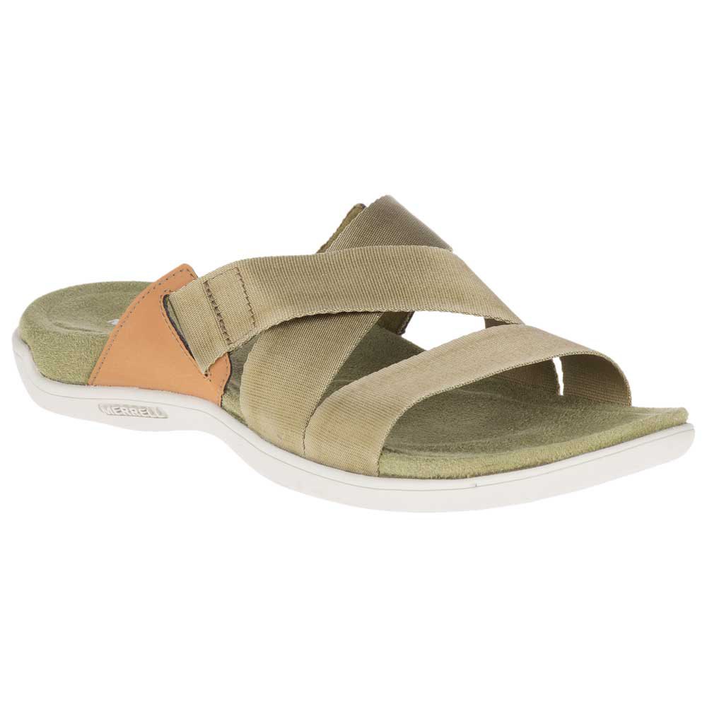 Merrell Womens District Maya Slide Shoes Sandals Green Outdoors 