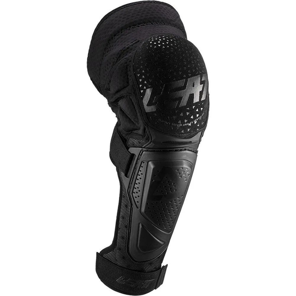 Leatt 3DF Hybrid Ext Knee/Shin Guard, Black Bikeinn