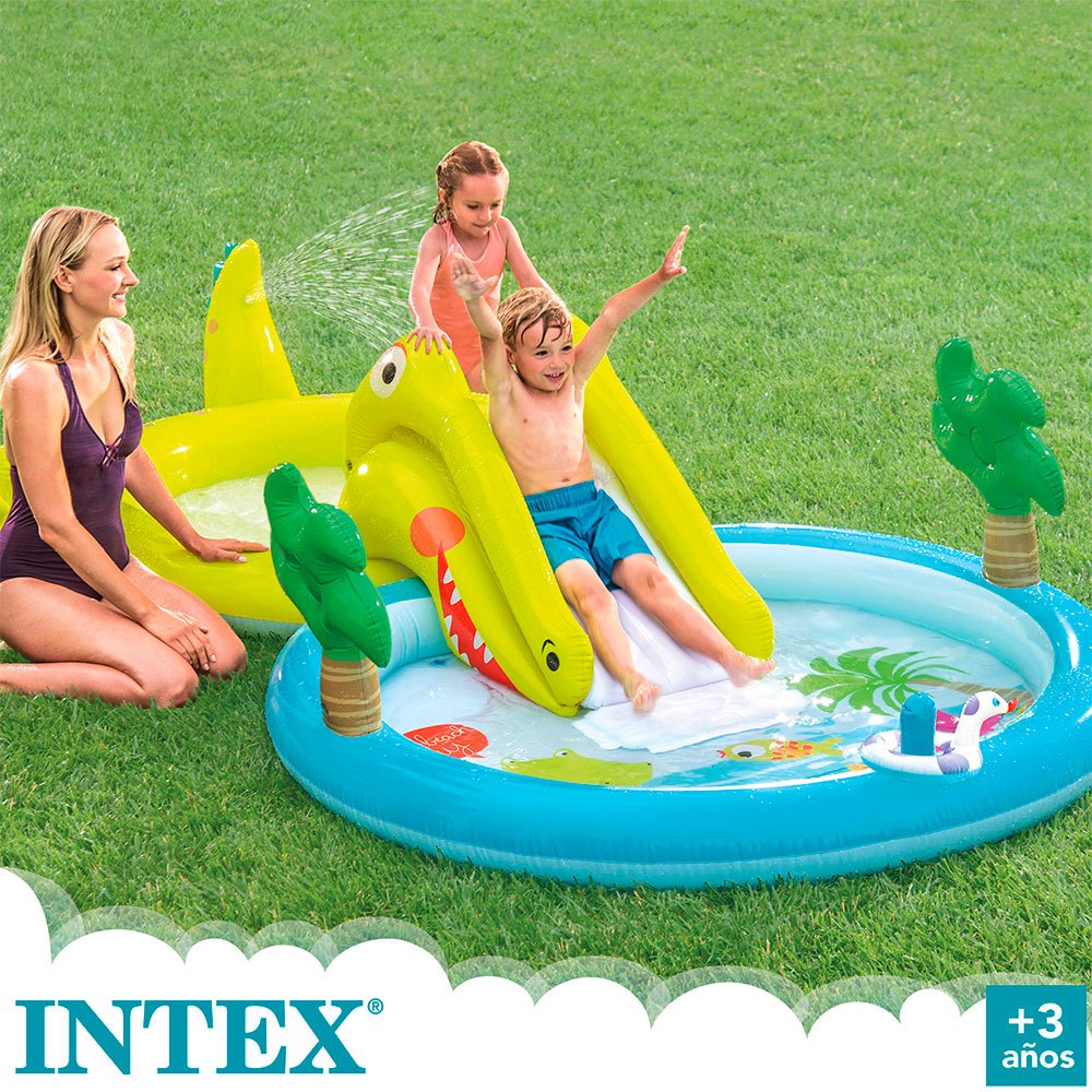 Intex Water Play Center Com Escorregador E Piscinas 2