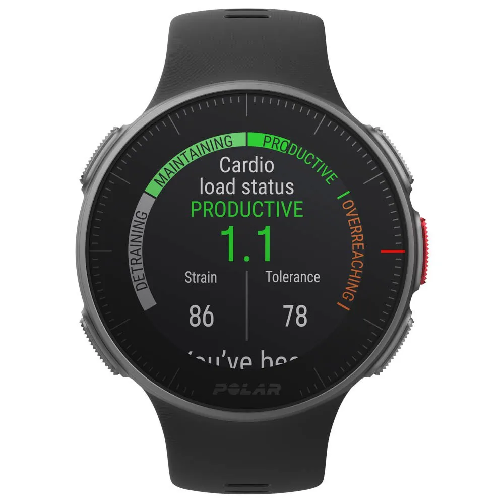 POLAR VANTAGE V／90069633 Polar Vantage V watch, Black | Bikeinn
