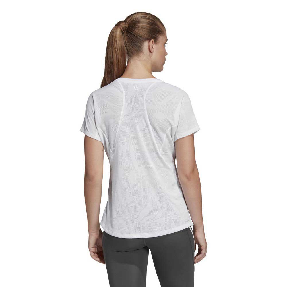 adidas Aeroknit Linear Floral Jacquard short sleeve T-shirt
