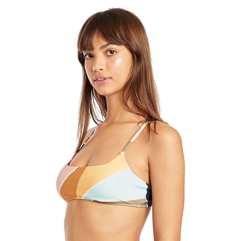 Billabong Sungazer Mini Crop Womens Beachwear Bikini Top Multi All Sizes 