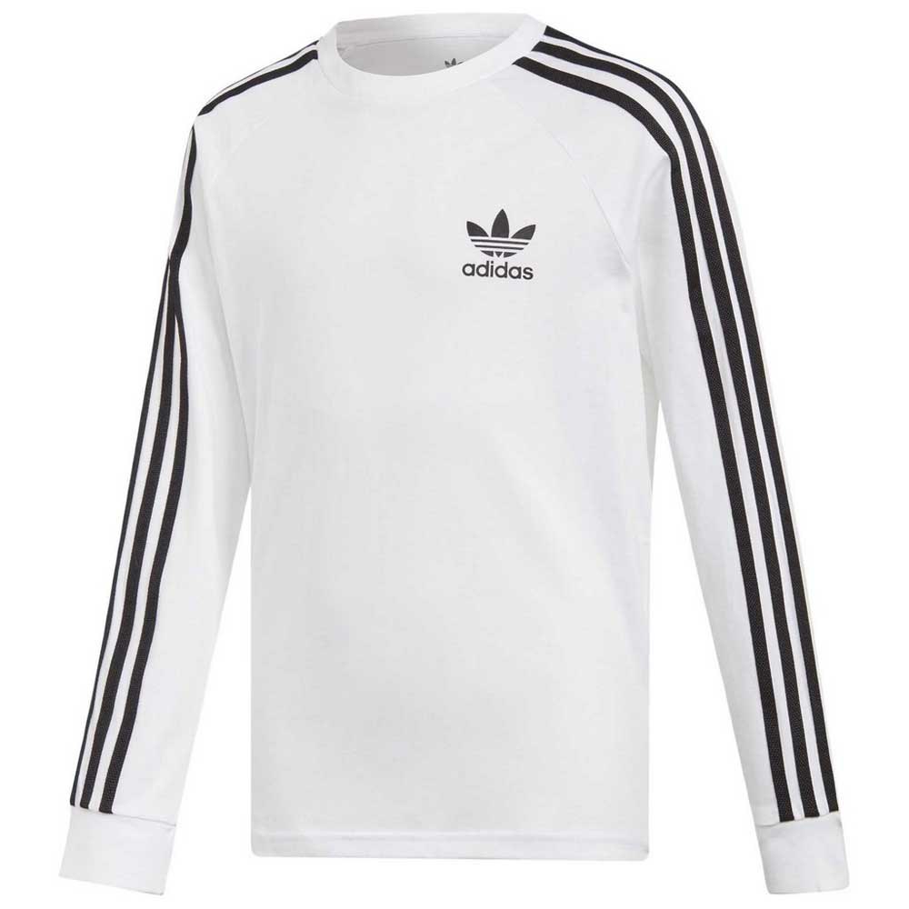 nietig mate serveerster adidas Originals 3 Stripes Long Sleeve T-Shirt White | Dressinn