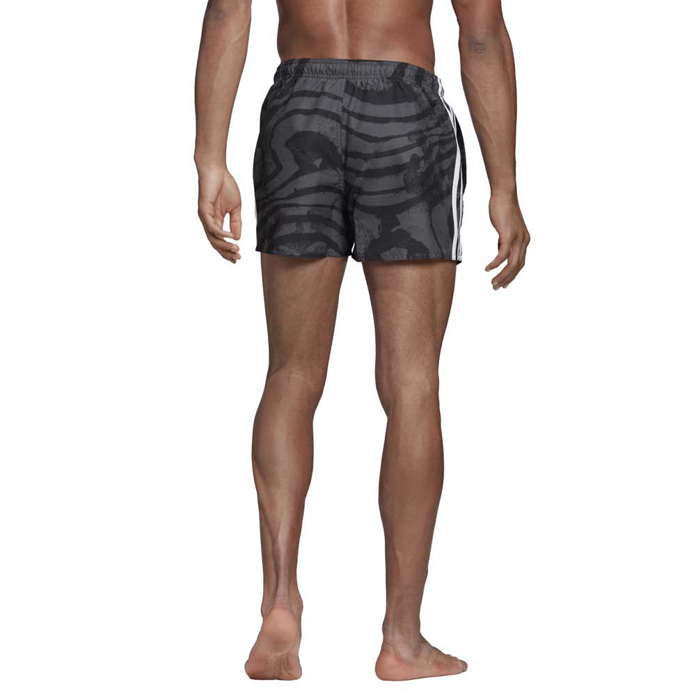 adidas 3 Stripes All Over Print Swimming Shorts