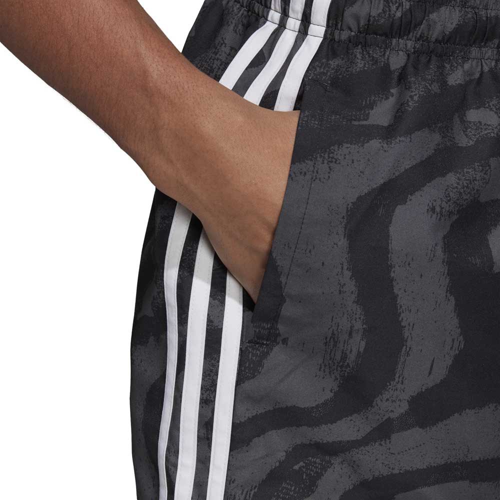adidas 3 Stripes All Over Print Swimming Shorts
