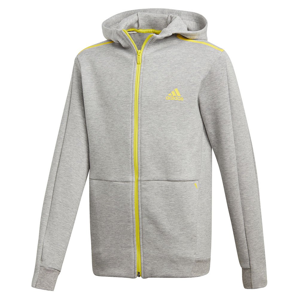 | Grey Sweatshirt Traininn Spacer Zip adidas ID Full