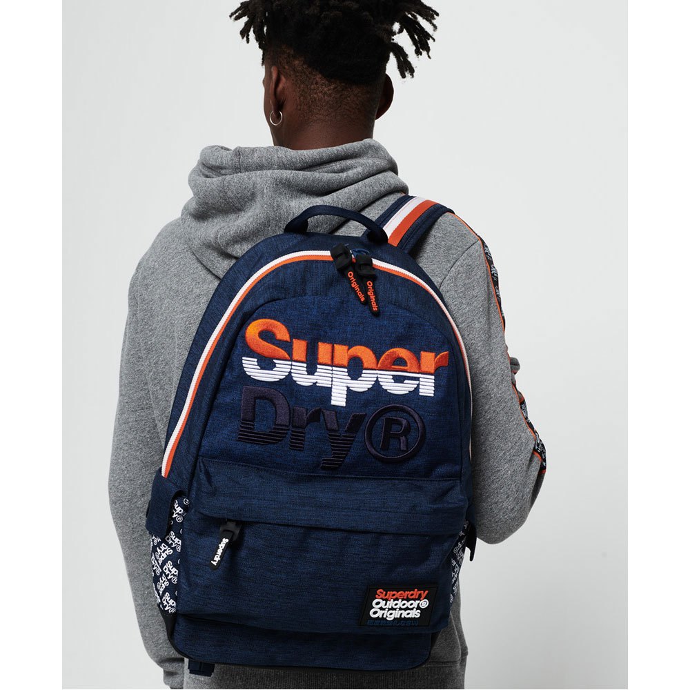 Superdry Rucksack Dark Marl S Boy Jackel Montana Backpack School Travel Work Bag 