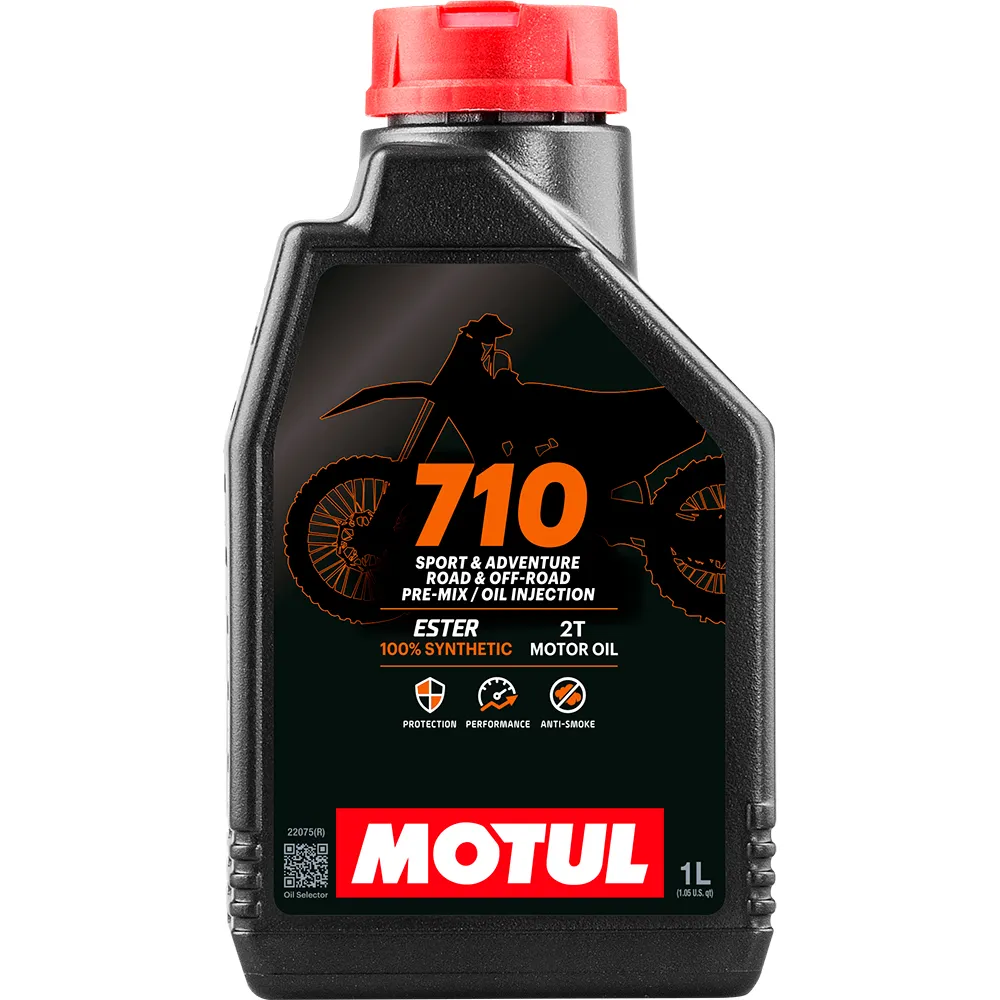Motul 710 2T 1L motor oil Golden | Motardinn
