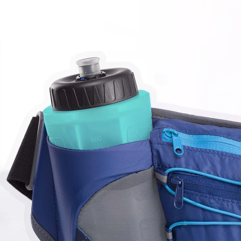 RaidLight Activ Bottle 600 Belt - Porte-Bouteille Ceinture Hydratation Course Trail - Bleu Marine