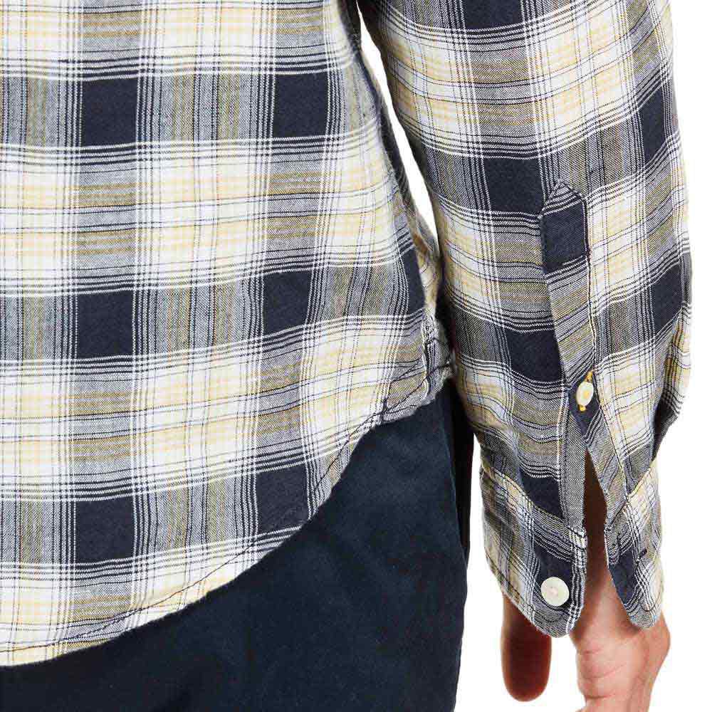 Timberland Camisa Manga Comprida Mill River Eclectic Stripes/Checks Cotton Linen Slim