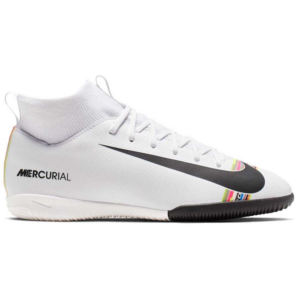 Niño Económico Historiador Nike Mercurial Superfly VI Academy CR7 GS IC Indoor Football Shoes White|  Goalinn