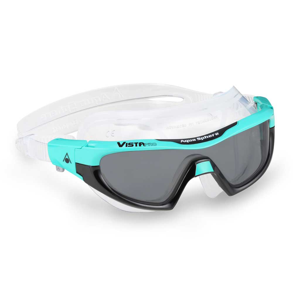 Aqua Sphere Vista Swimming Mask Smoked Lens Blue Swimming Goggles 