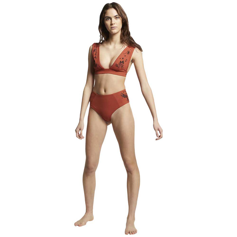 Hurley Top Bikini Quick Dry Embroidered Banded Surf