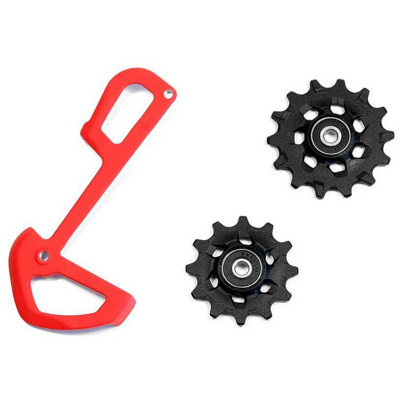 Red SRAM X01 Eagle 12 Speed Rear Derailleur Pulleys & Inner Cage Plate 