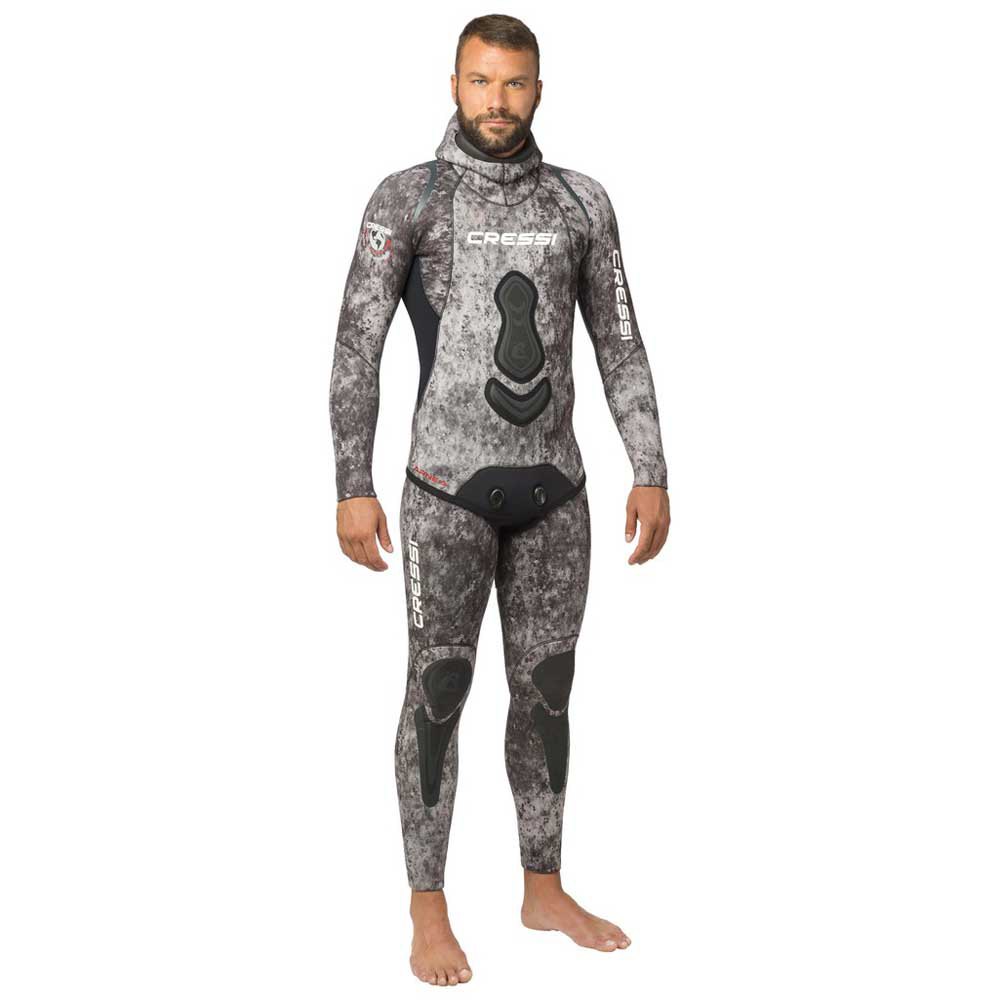 Brown Camo Jacket Only - Freediving Scuba Diving Mares 7mm Instinct Wetsuit 
