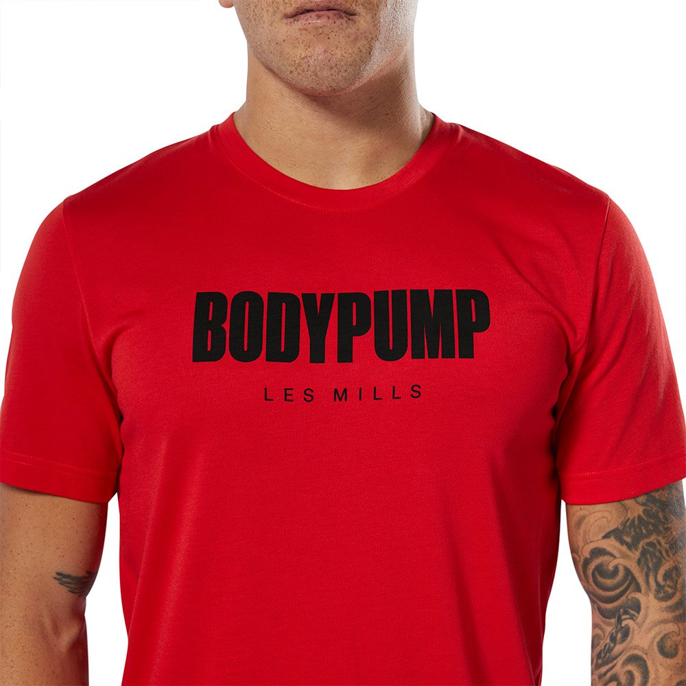 Scepticisme Zee Ja Reebok Les Mills Bodypump Short Sleeve T-Shirt Red | Traininn
