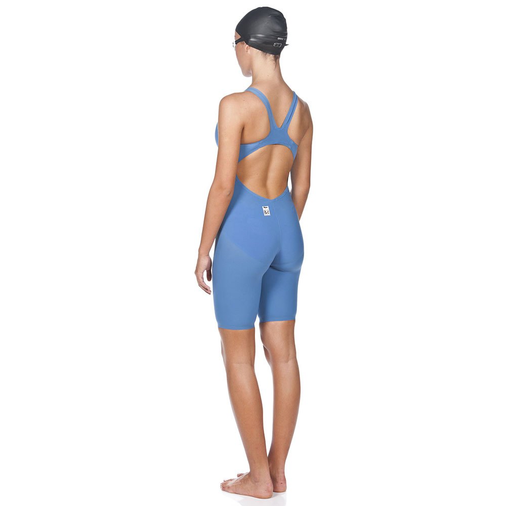 30 Arena Womens Powerskin R Evo Electric Blue Full Body Short Leg Swimsuit 