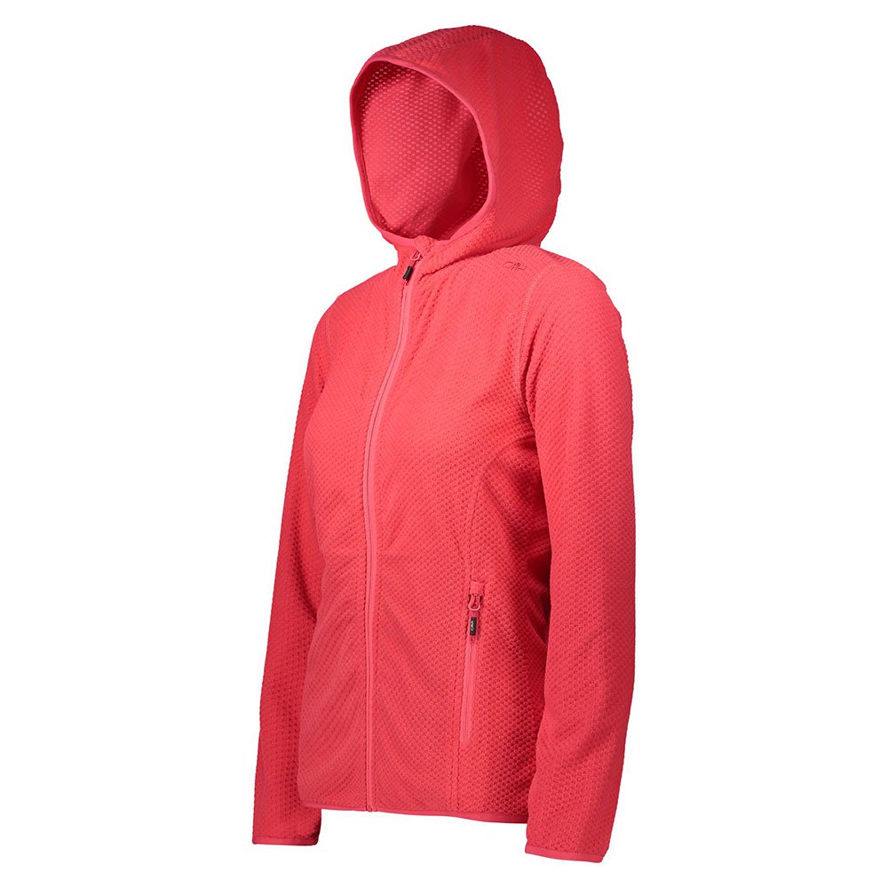 Jacket Fix 39g7376 Hooded Fleece Red 2XS Woman DressInn Women Clothing Jackets Fleece Jackets 