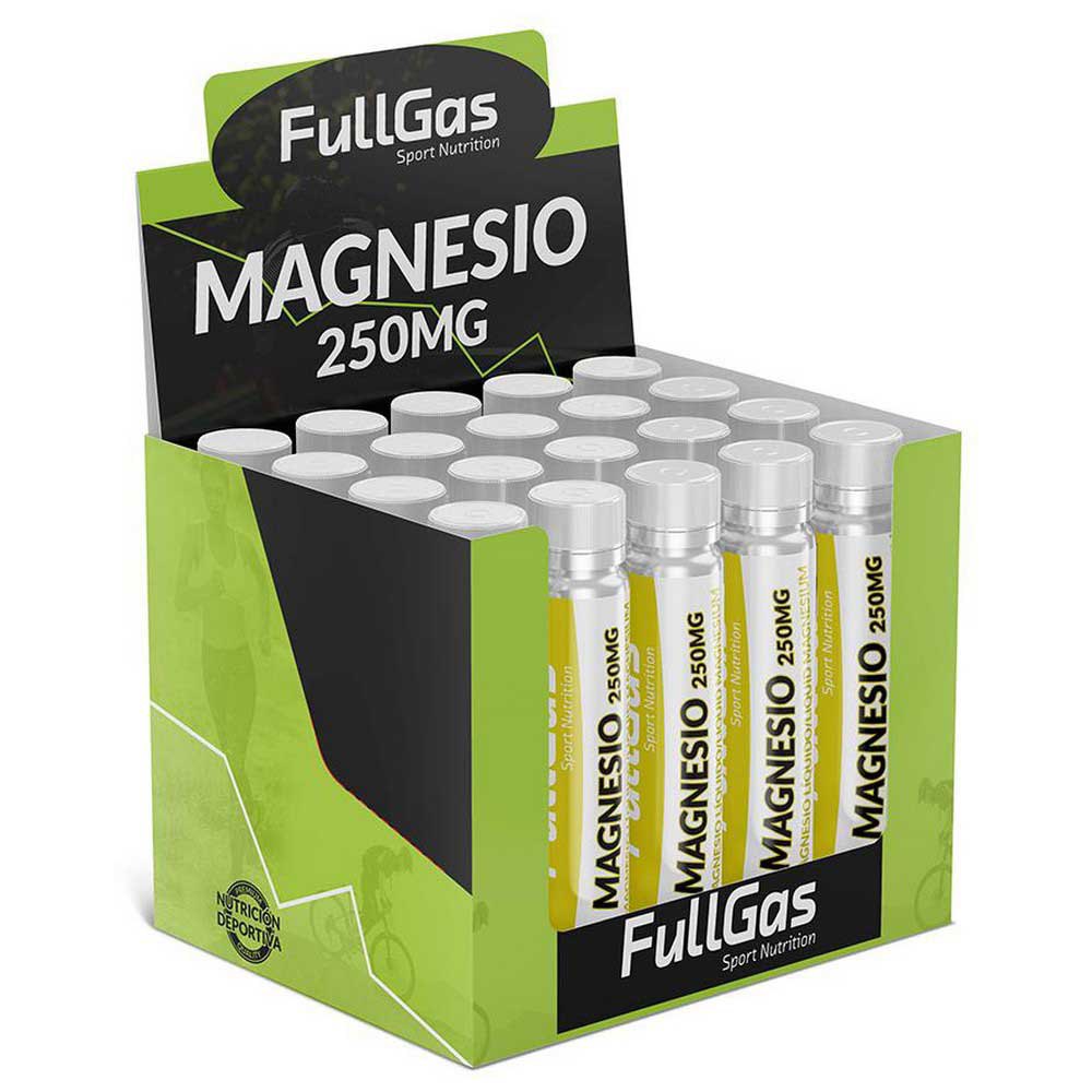 FullGas Magnesium 250ml 20 Enheder Neutral Smag Hætteglaser Boks