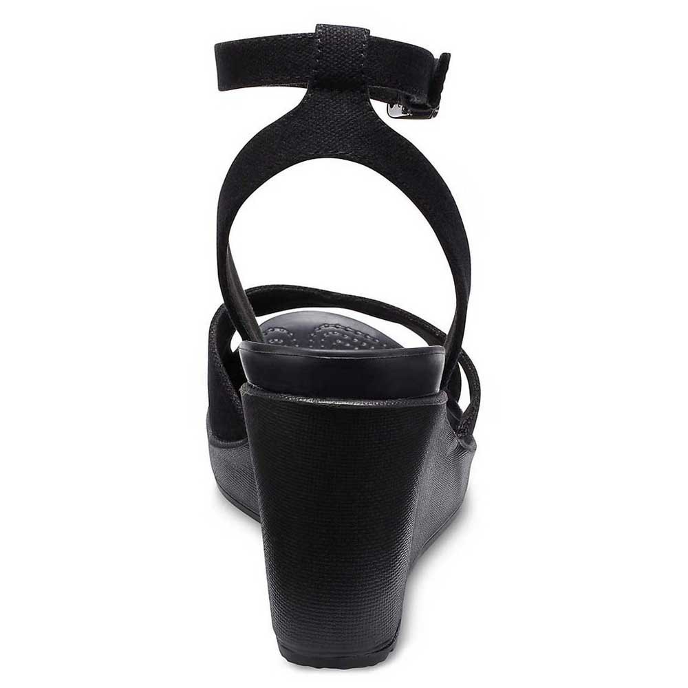 Crocs Leigh II Cross Strap Ankle Wedge Sandals