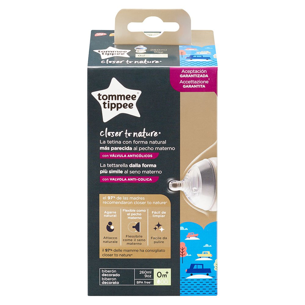 Tommee tippee Closer To Nature 260ml Butelka Do Karmienia