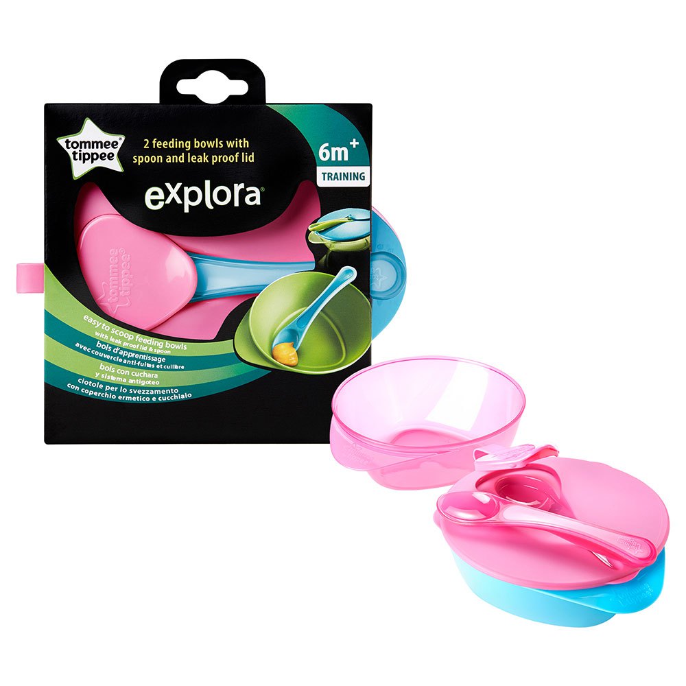 Tommee tippee Fille Explora Feeding Bowls With Spoon And Lid