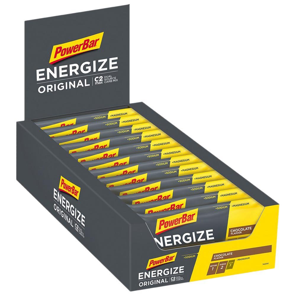powerbar-energize-original-55g-25-unidades-chocolate-energia-barras-caixa
