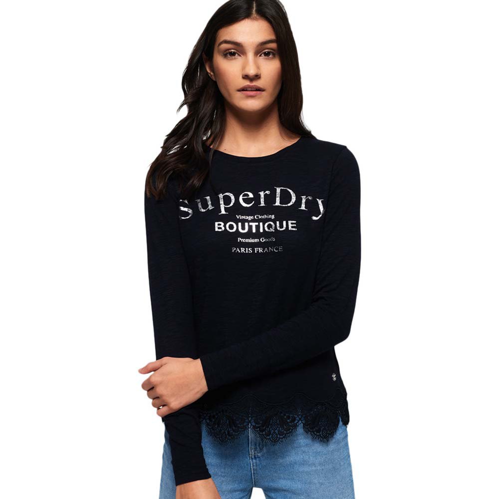 Superdry Annabeth Lace Long Sleeve T-Shirt