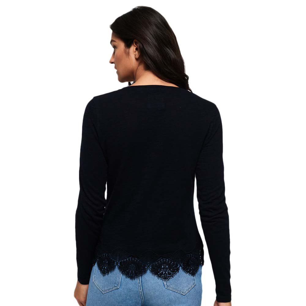 Superdry Annabeth Lace Long Sleeve T-Shirt