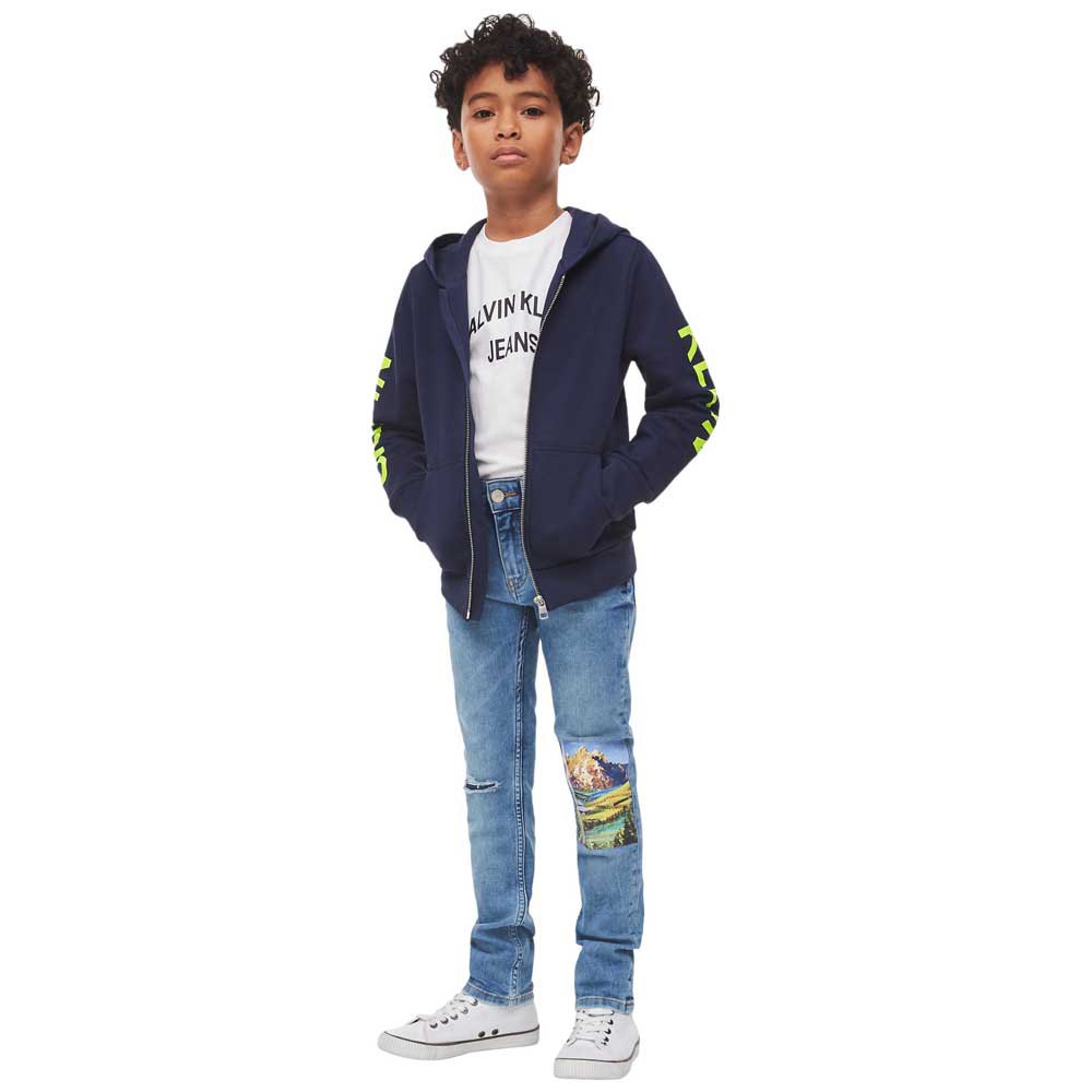 Calvin klein jeans Neon Logo Full Zip Sweatshirt