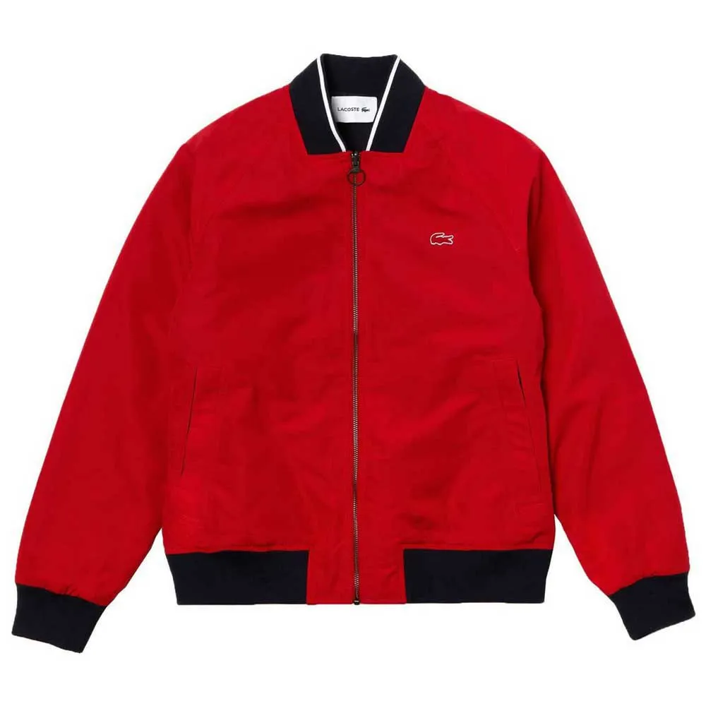 Lacoste Lightweight Texturized Bomber Jacket | Dressinn