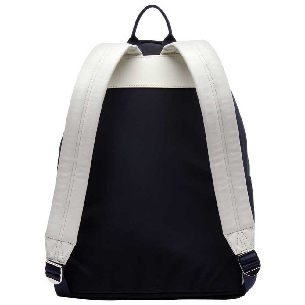 Lacoste L1212 Leather Embossed Lettering Bicolor Backpack