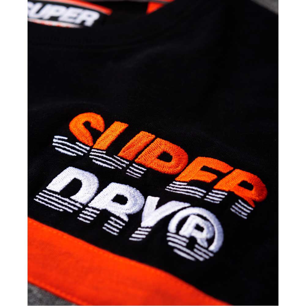 Superdry T-Shirt Manche Courte Applique Nu Lad Cut&Sew