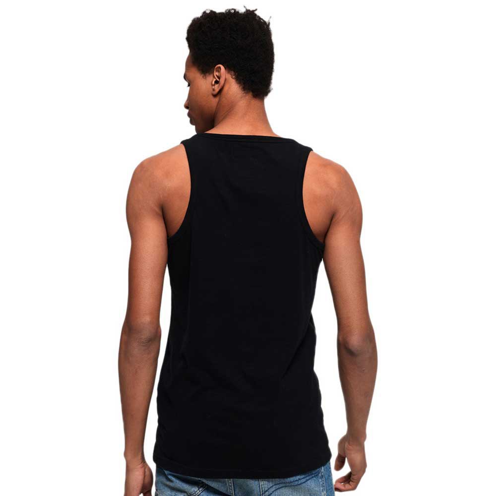 BoohooMAN Denim Basic Vest in Black for Men Mens Clothing T-shirts Sleeveless t-shirts 