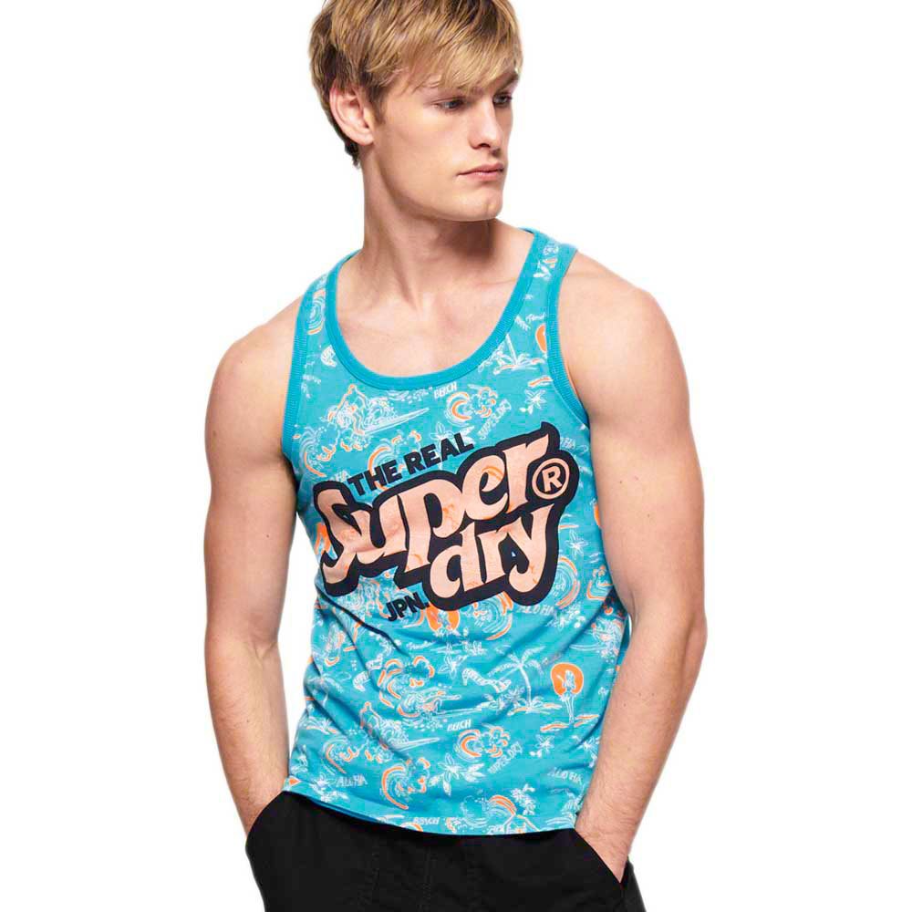 Superdry Real Japan Allover Print Midweight Sleeveless T-Shirt