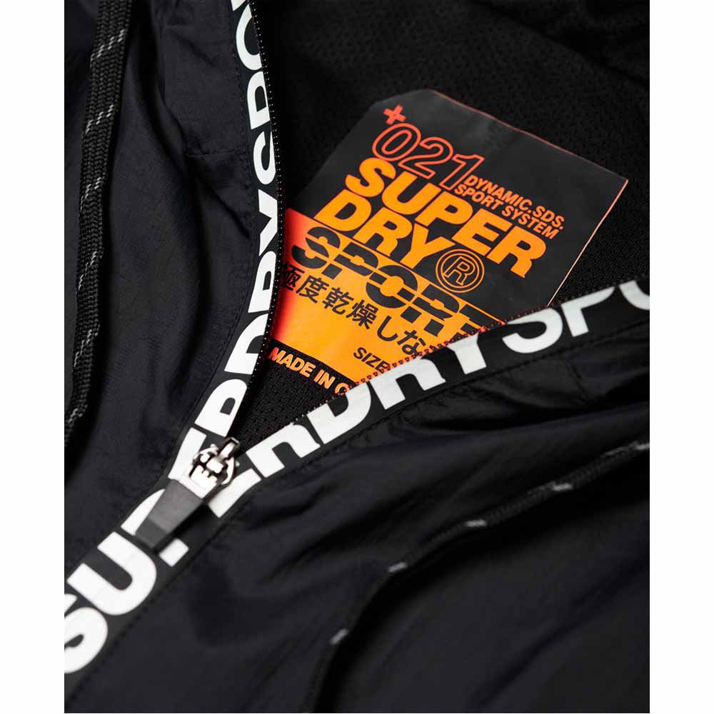 Superdry Active Training Overhead Sweatshirt Mit Durchgehendem Reißverschluss